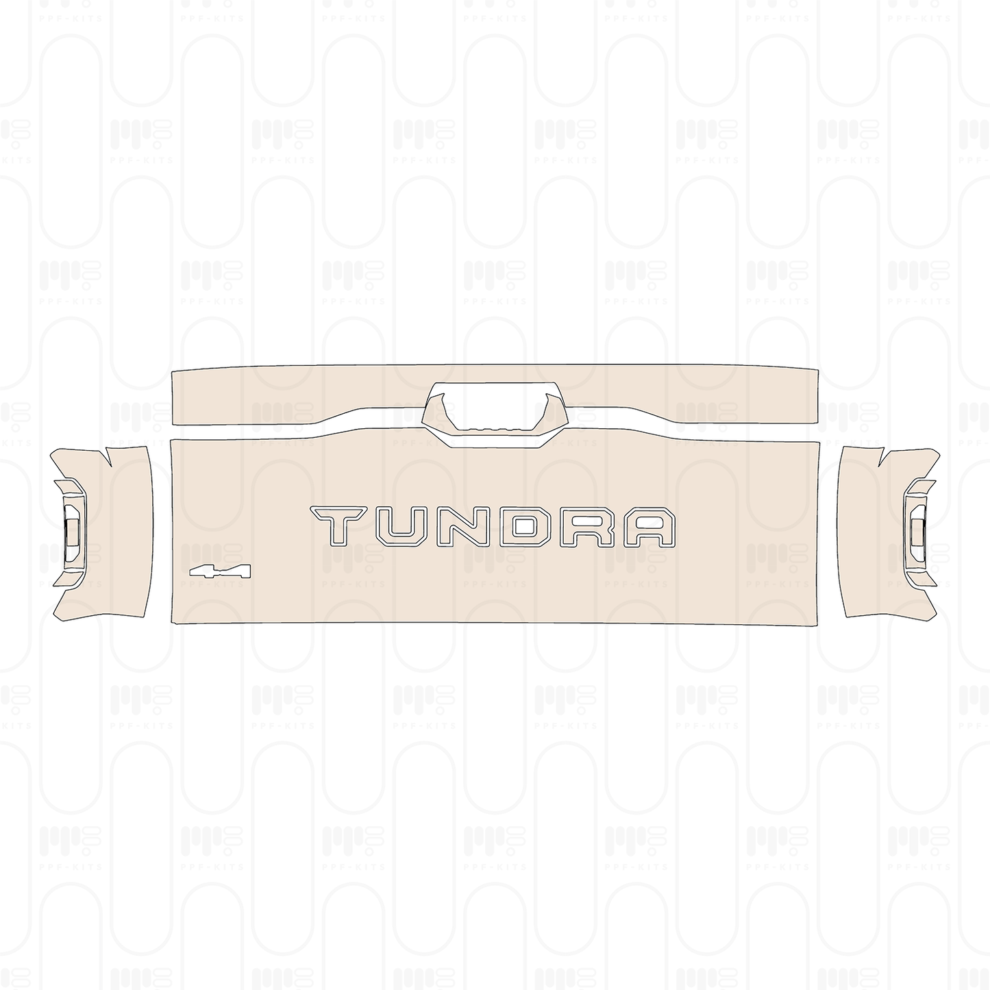 Voorgesneden PPF Toyota Tundra CrewMax SR5 2022
