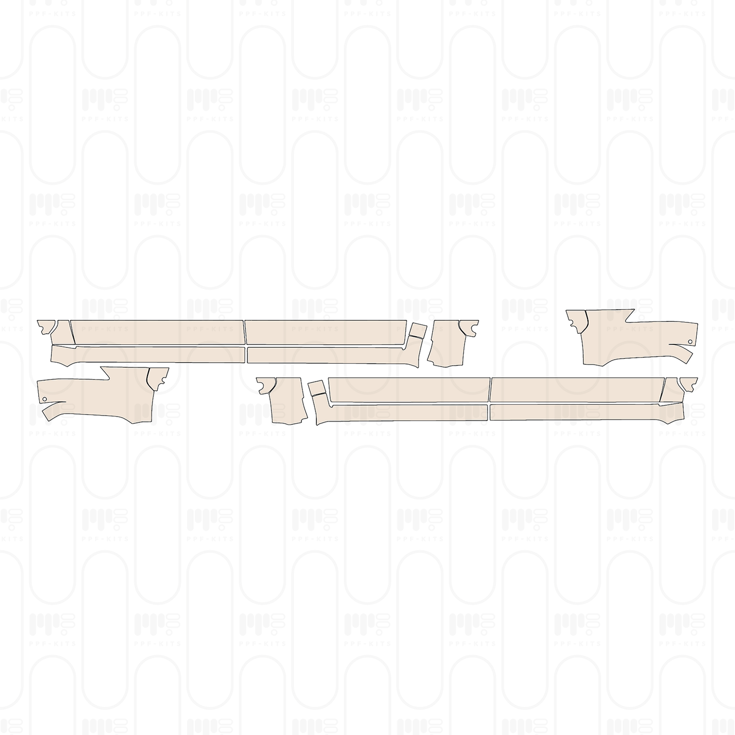 Voorgesneden PPF Toyota Tundra CrewMax SR5 2022