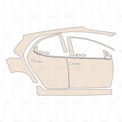 Voorgesneden PPF Toyota Yaris 2023