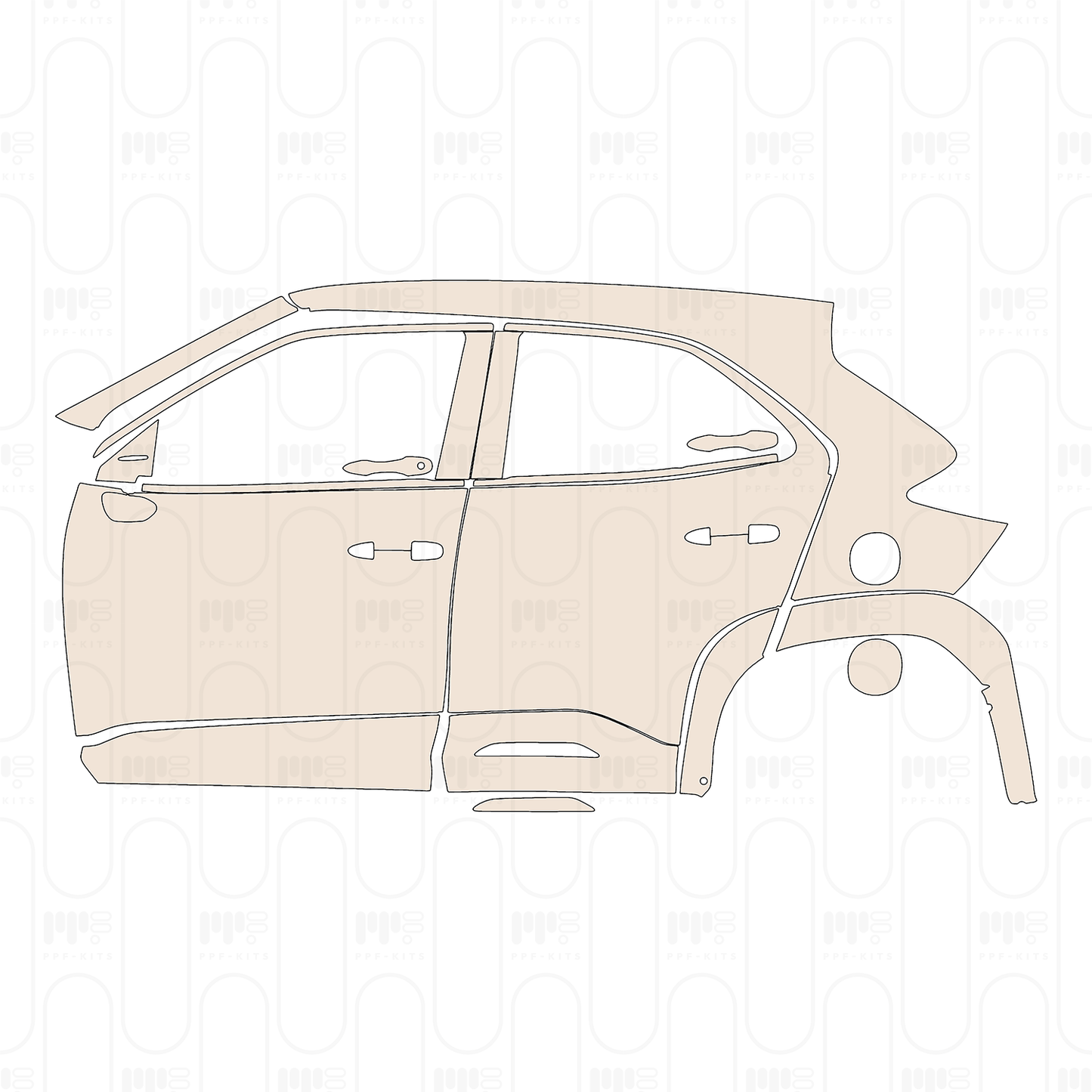 Voorgesneden PPF Toyota Yaris Cross Icon 2022