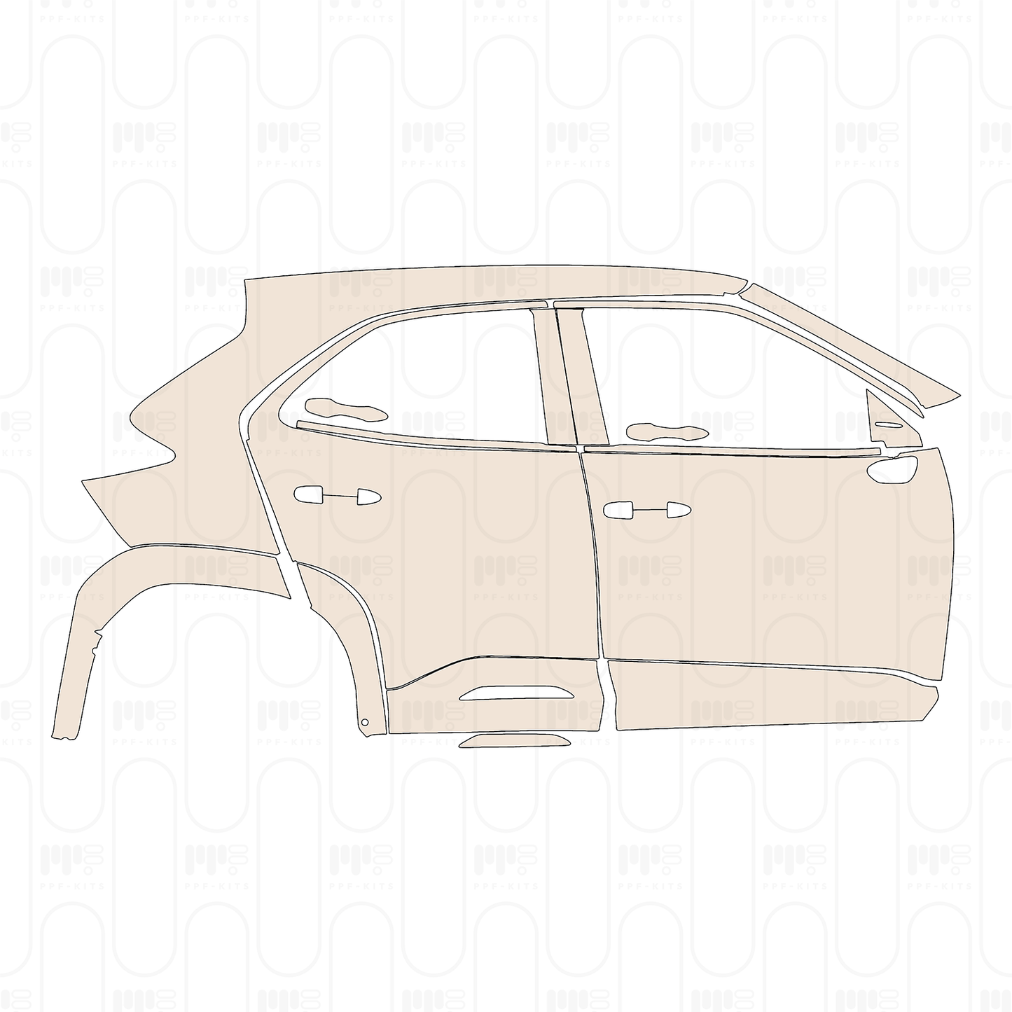 Voorgesneden PPF Toyota Yaris Cross Icon 2022