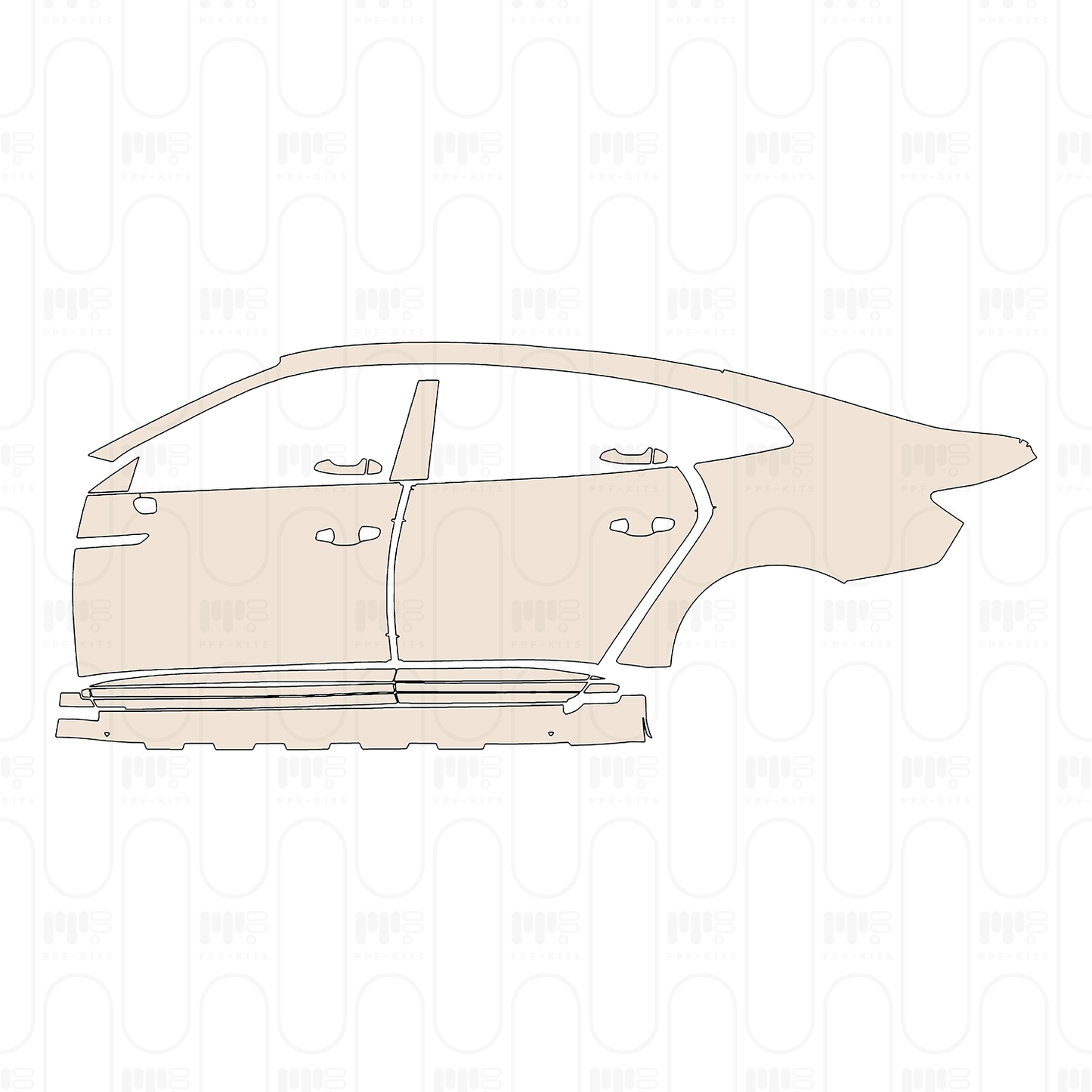 Voorgesneden PPF Volkswagen CC Sedan 2023