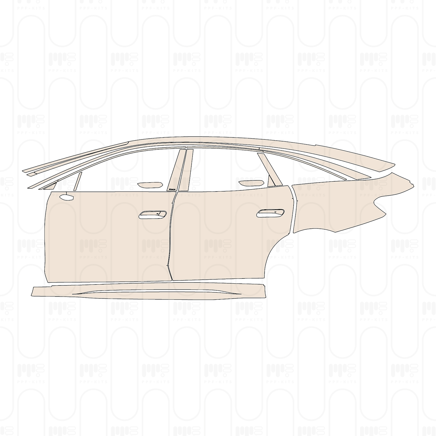 Voorgesneden PPF Volkswagen ID.7 Base 2023