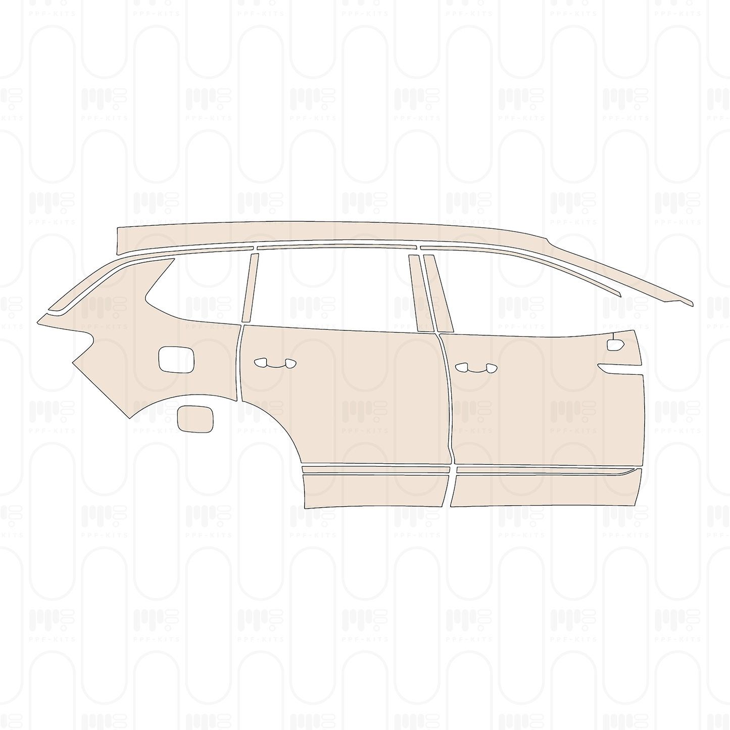Voorgesneden PPF Volkswagen Talagon Base 2023