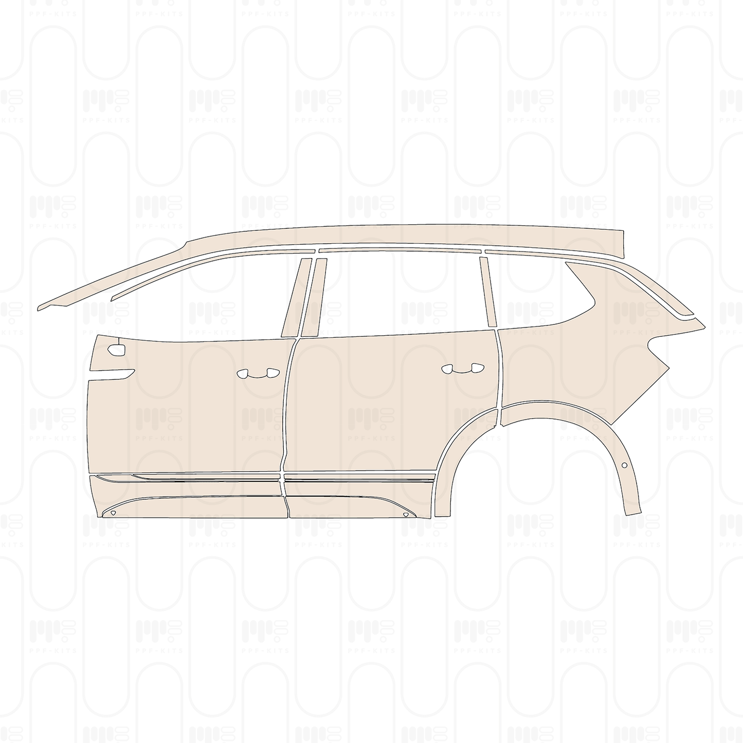 Voorgesneden PPF Volkswagen Talagon R-Line 2023
