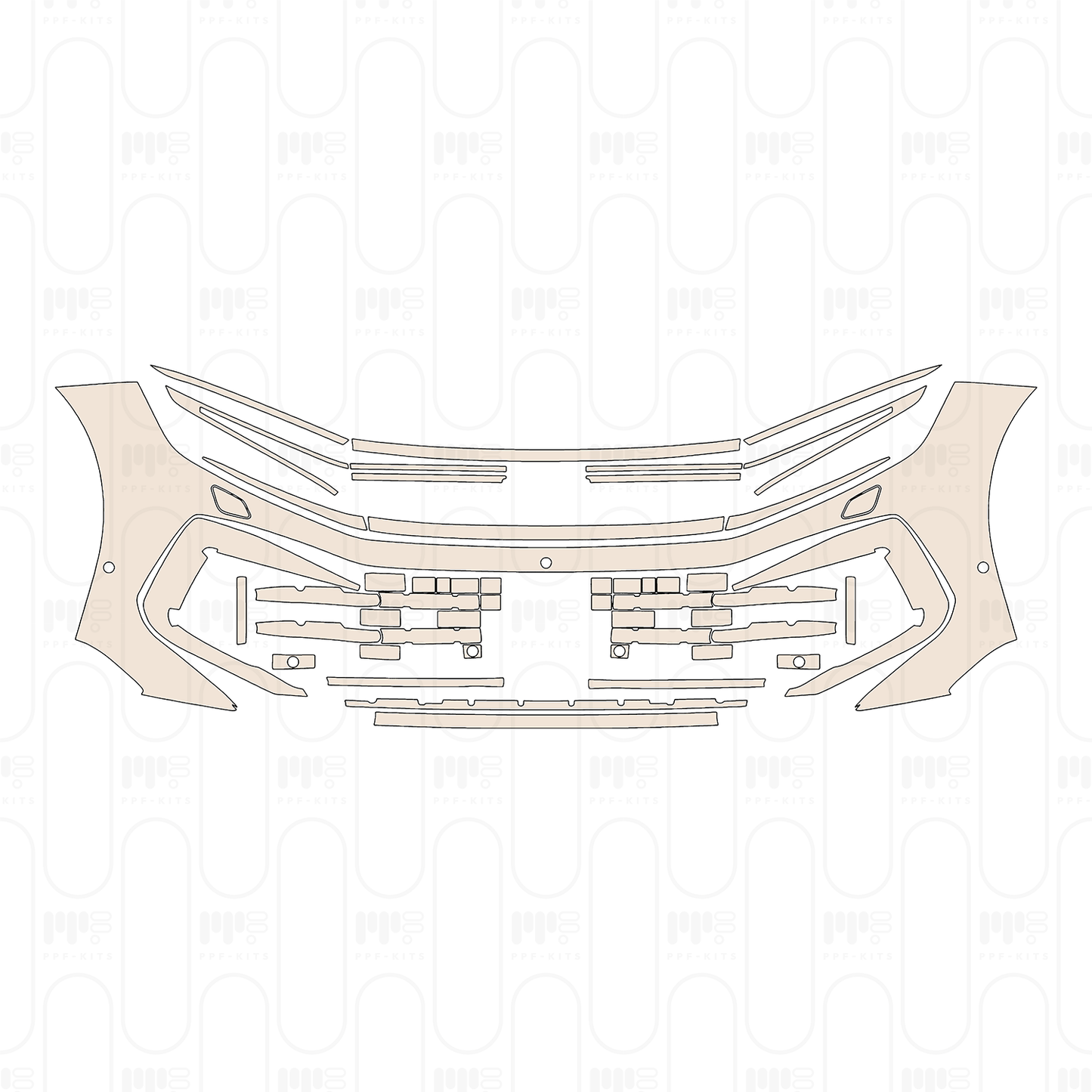 Voorgesneden PPF Volkswagen Touareg R 2024