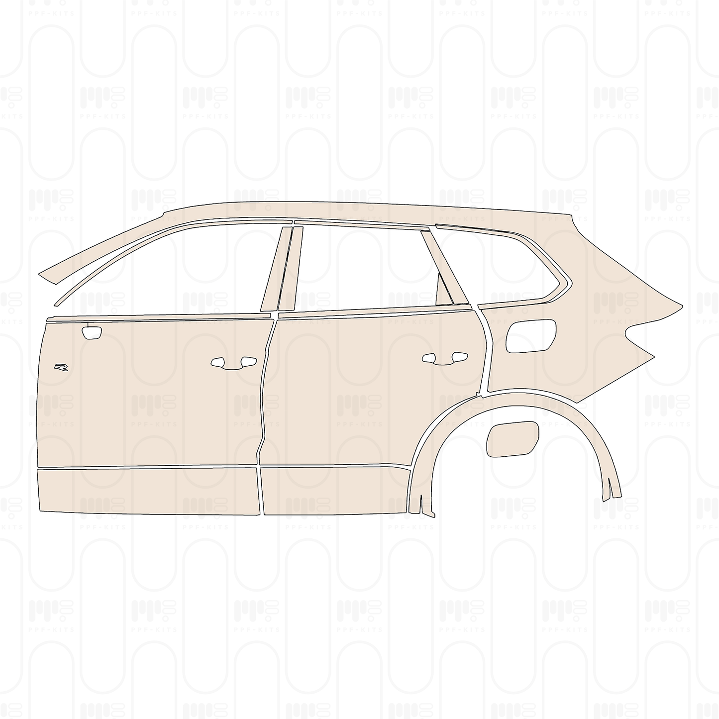 Voorgesneden PPF Volkswagen Touareg R 2024