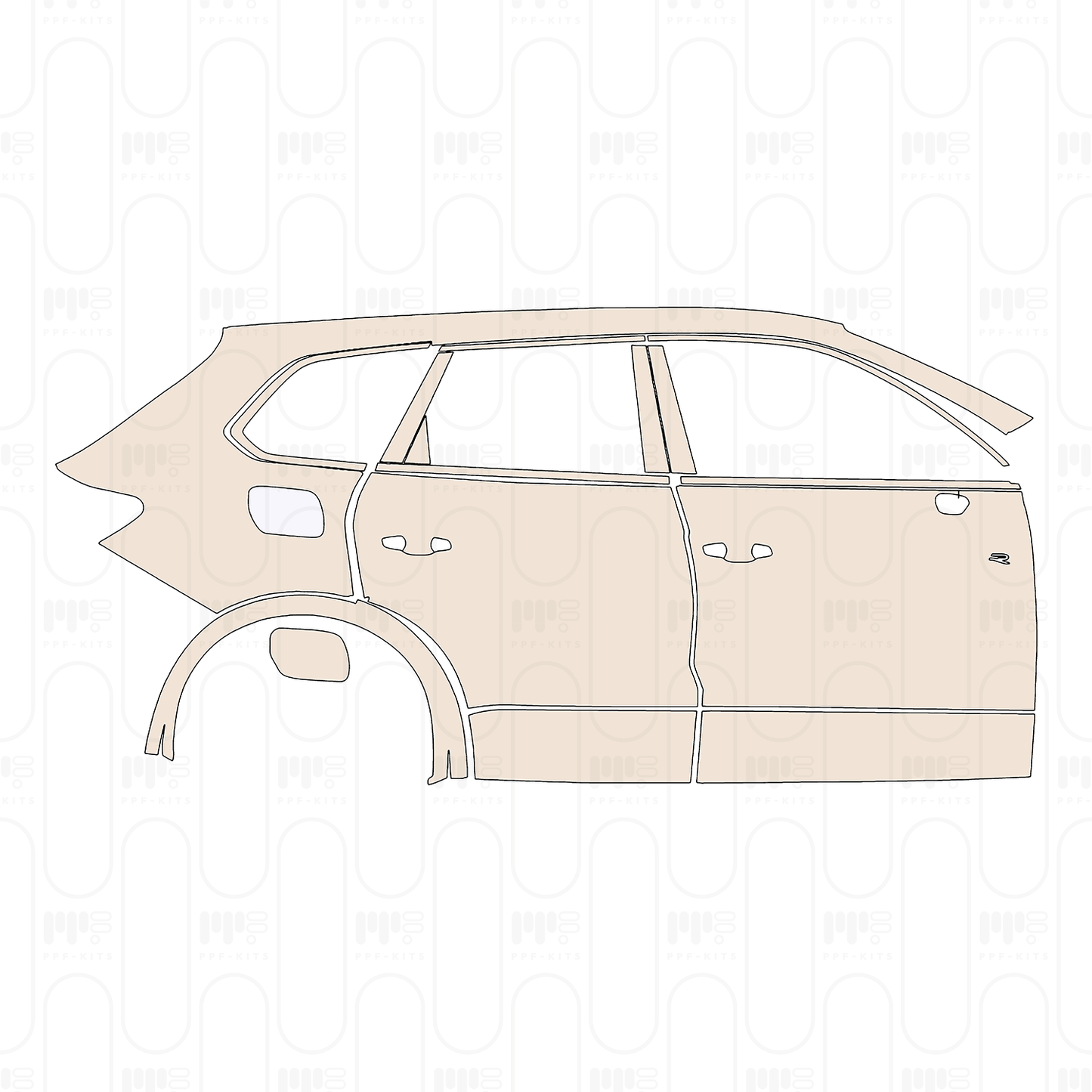 Voorgesneden PPF Volkswagen Touareg R 2024