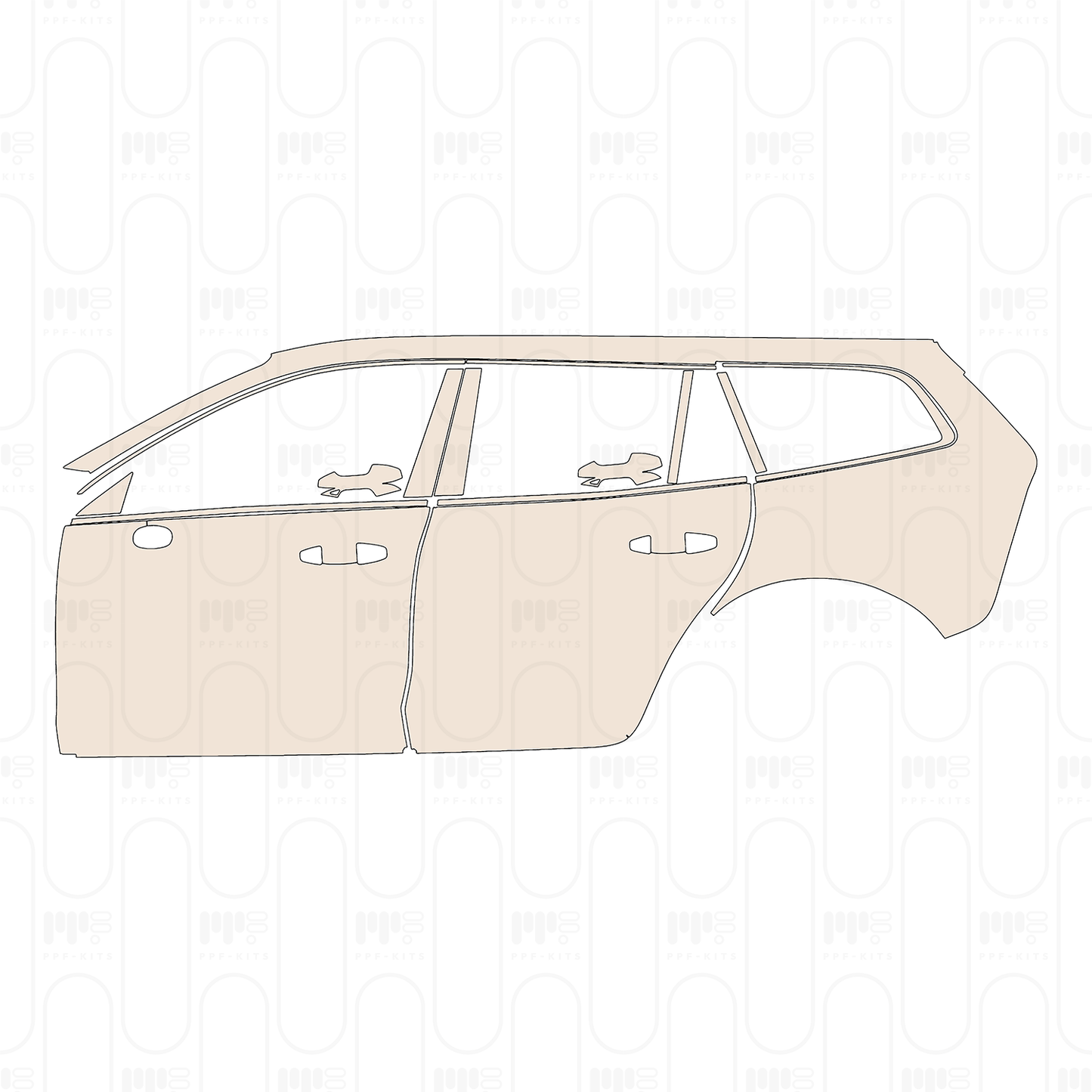 Voorgesneden PPF Volvo V60 Cross Country 2022