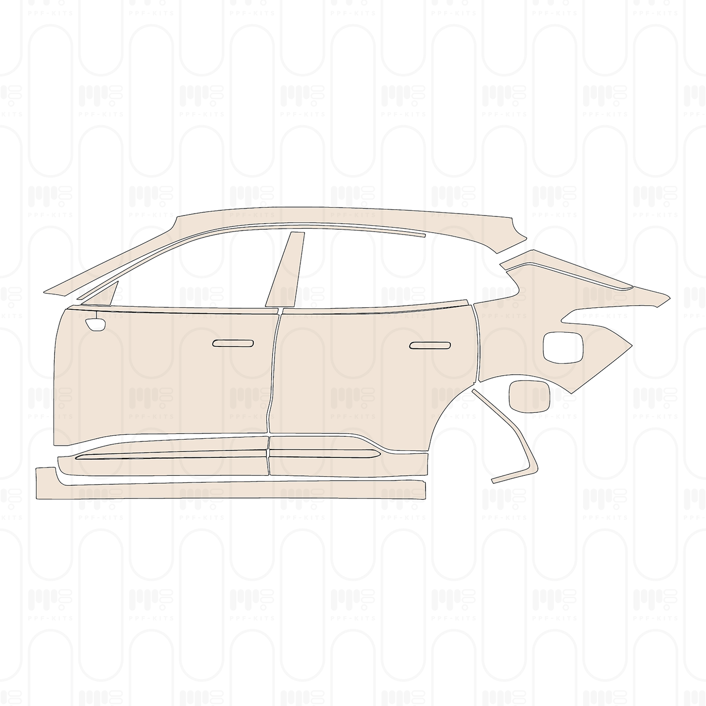 Voorgesneden PPF Zeekr 001 2022