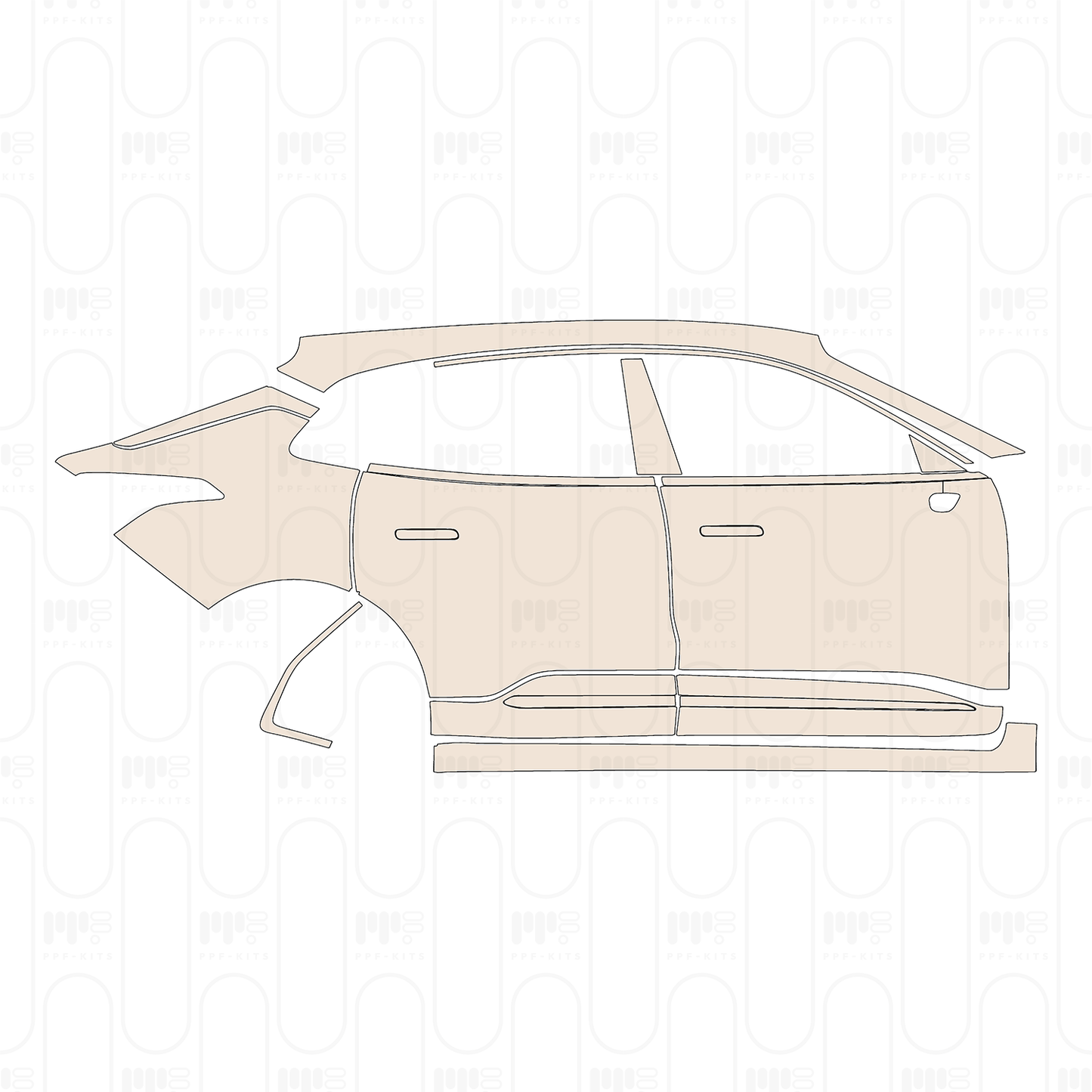 Voorgesneden PPF Zeekr 001 2022