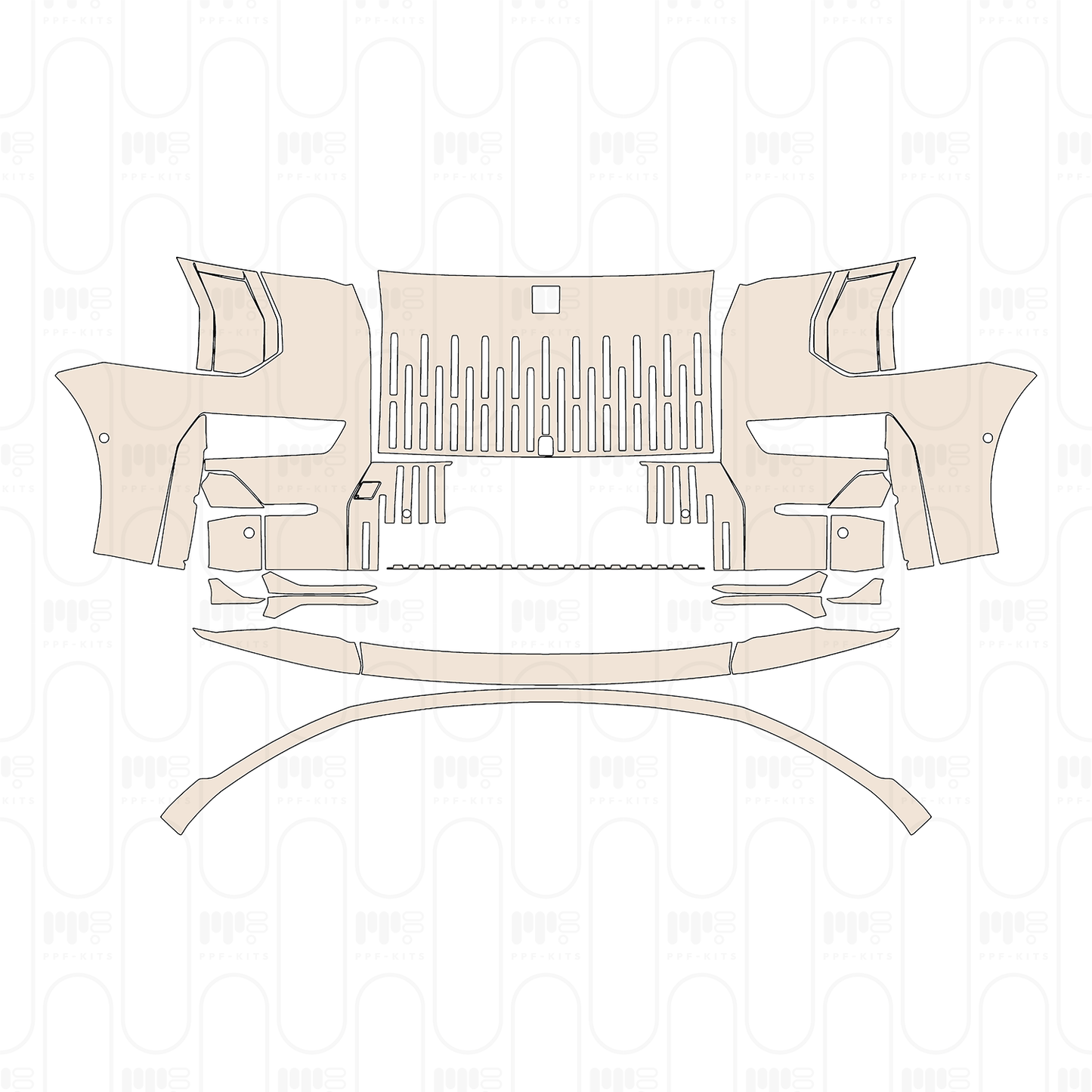 Voorgesneden PPF Zeekr 009 Base 2024