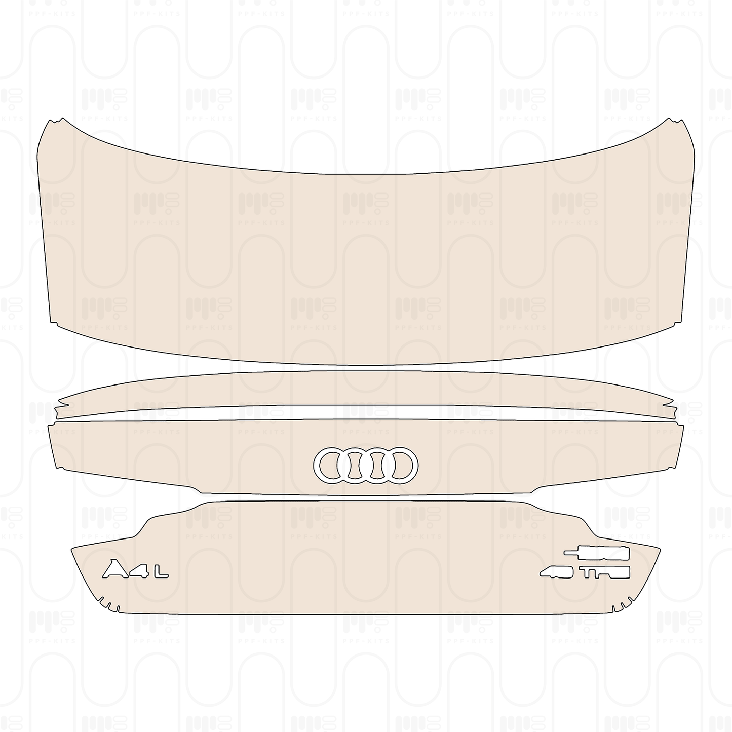 Voorgesneden PPF Audi A4 A4L Sedan S-Line 2022