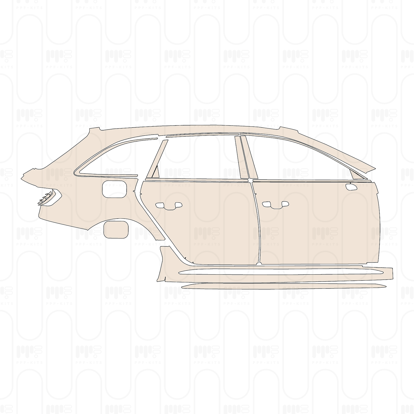 Voorgesneden PPF Audi A4 RS4 Avant 2022