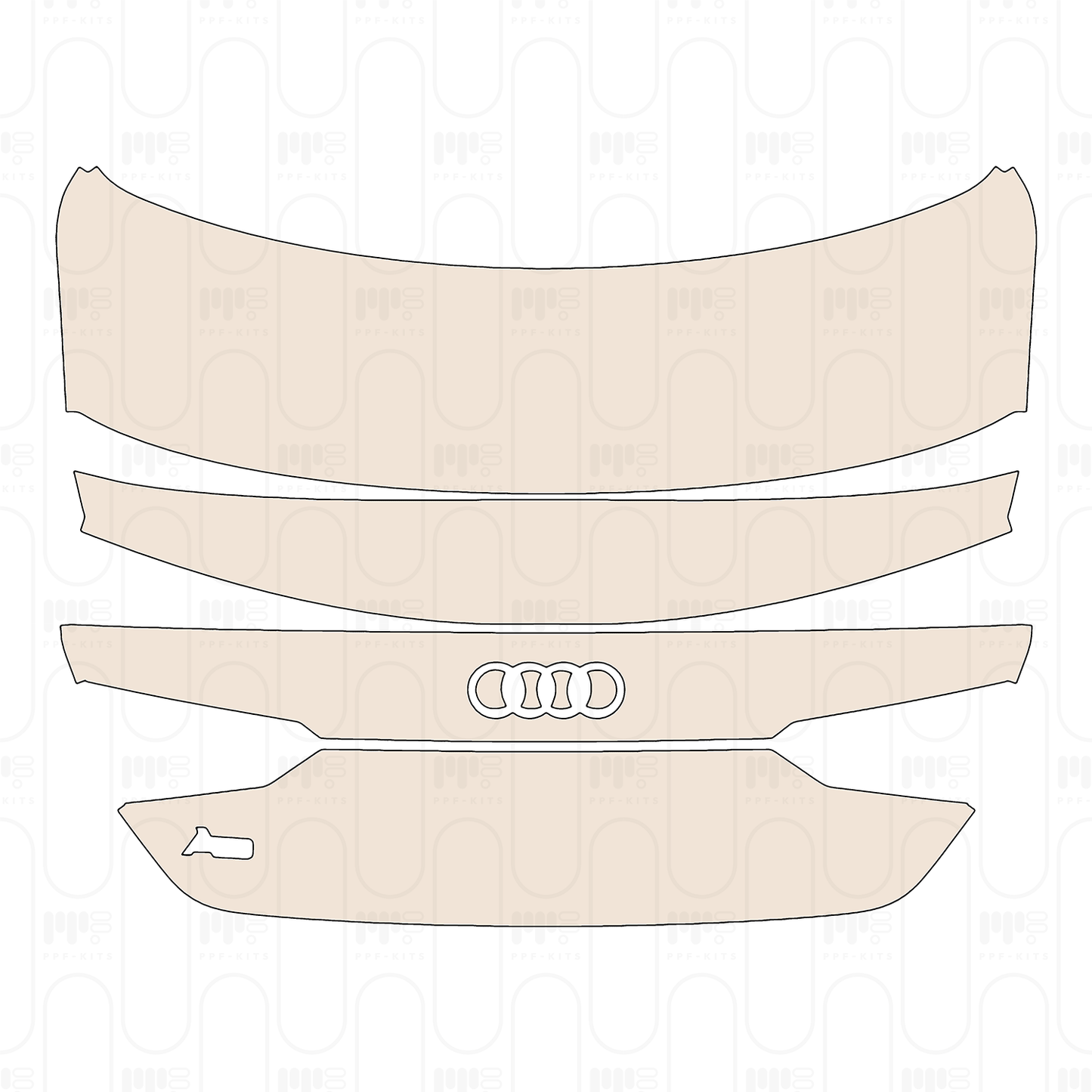 Voorgesneden PPF Audi A5 Coupe S-Line 2022