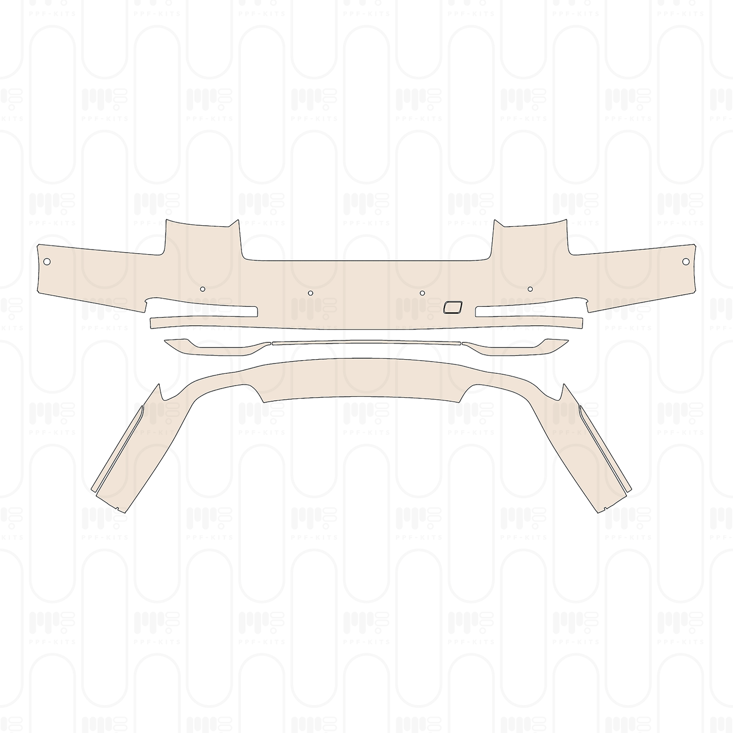 Voorgesneden PPF Audi A8 (Standard Wheelbase) Base 2023