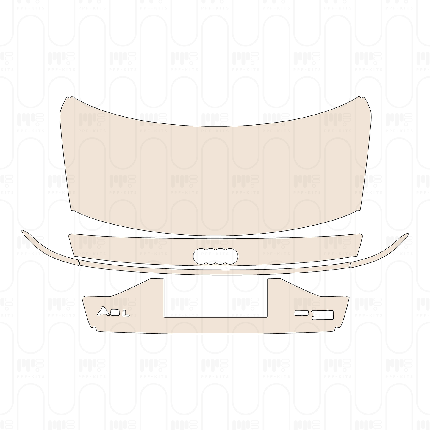 Voorgesneden PPF Audi A8 L (Extended Wheelbase) Base 2023