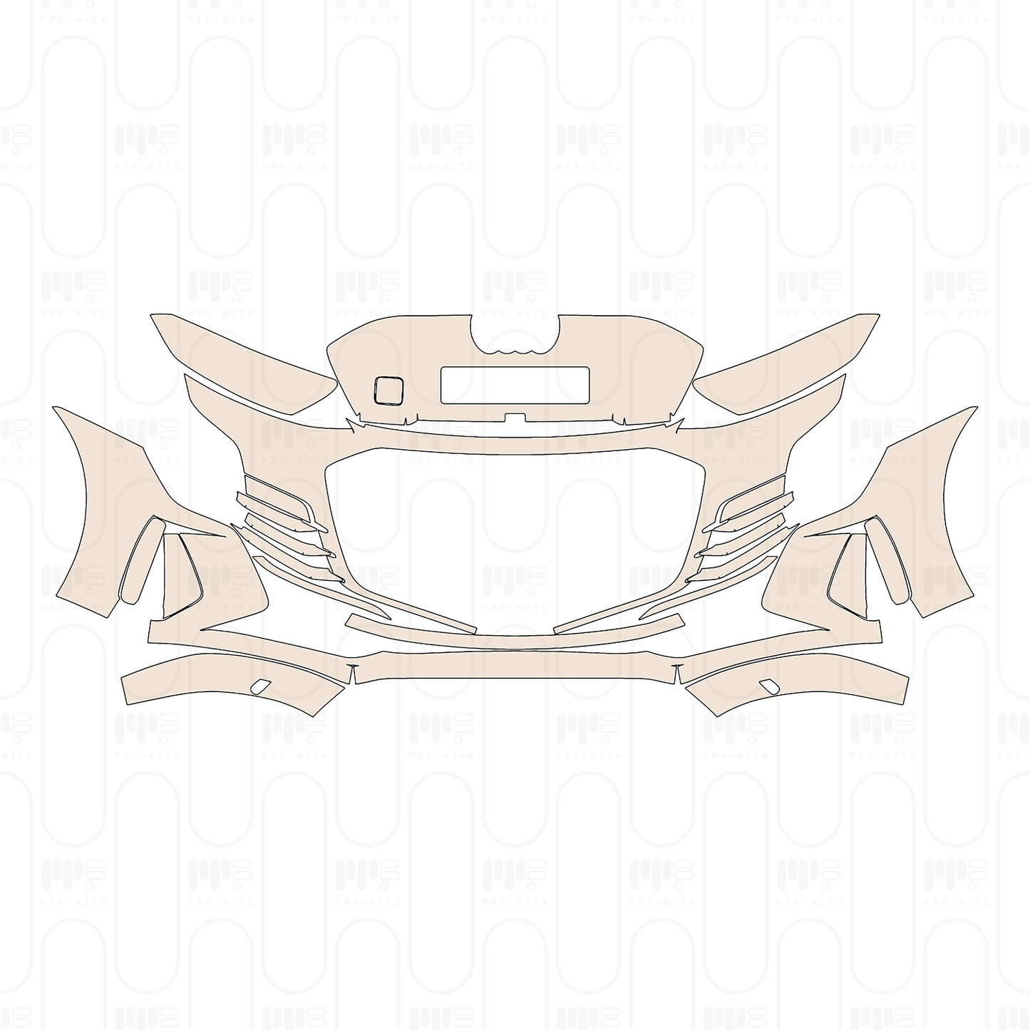 Voorgesneden PPF Audi e-tron GT e-tron GT 2022