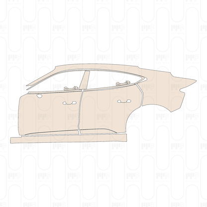 Voorgesneden PPF Audi e-tron GT e-tron GT 2022