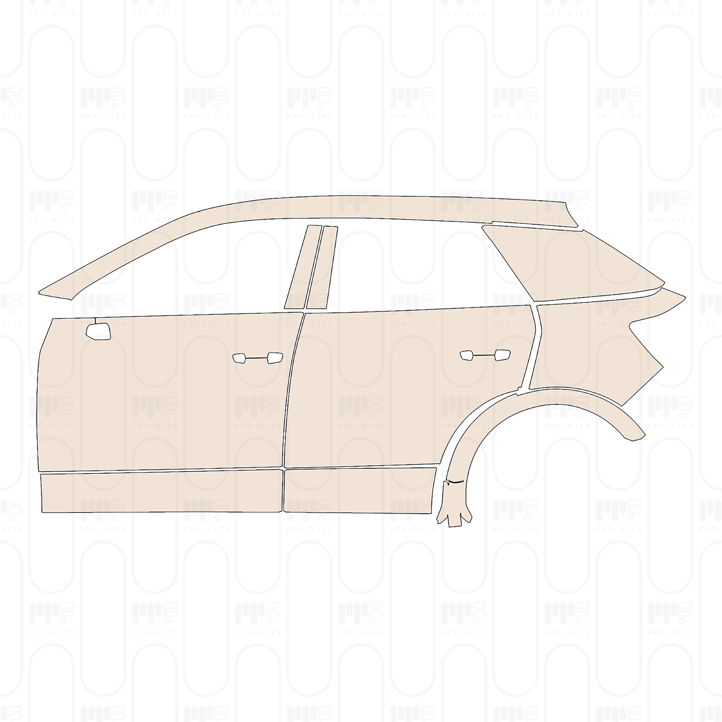 Voorgesneden PPF Audi Q2 SQ2 2022