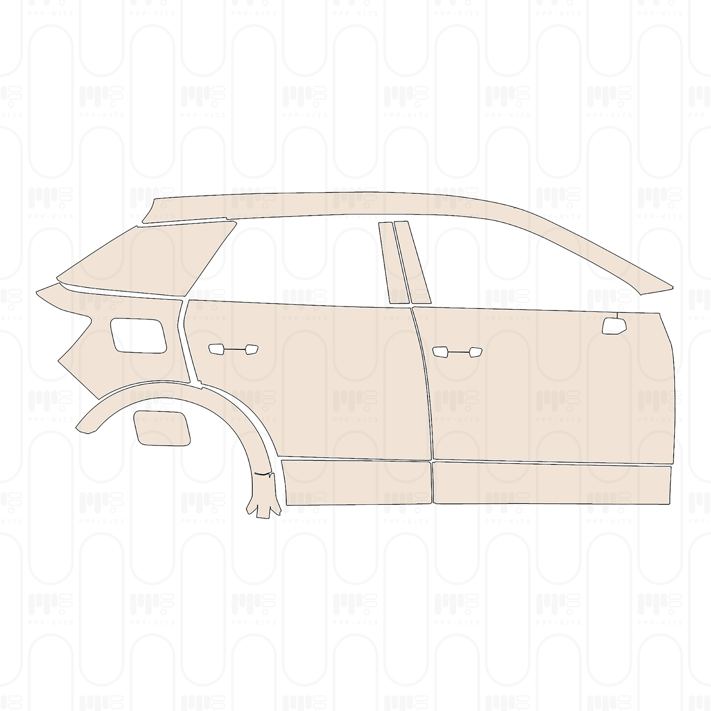Voorgesneden PPF Audi Q2 SQ2 2022