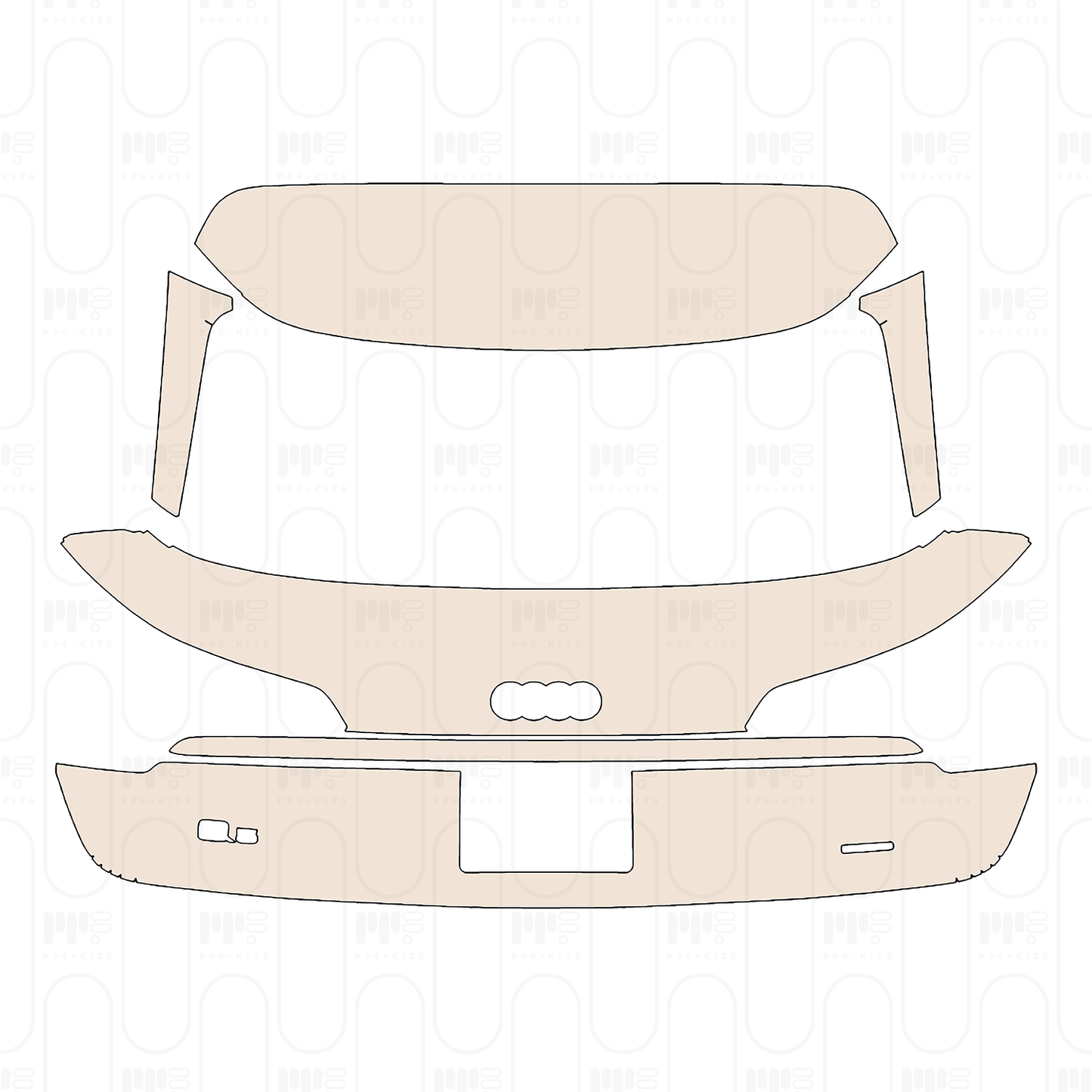 Voorgesneden PPF Audi Q5 Standard Wheelbase Base 2022