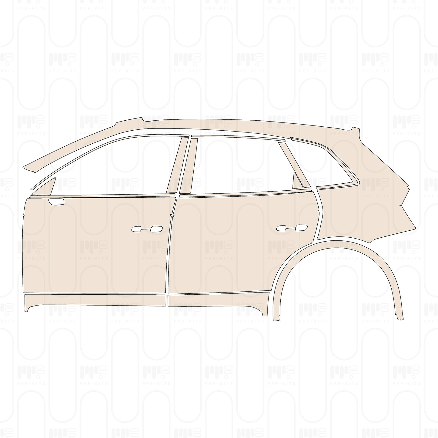 Voorgesneden PPF Audi Q5 Extended Wheelbase Base 2022