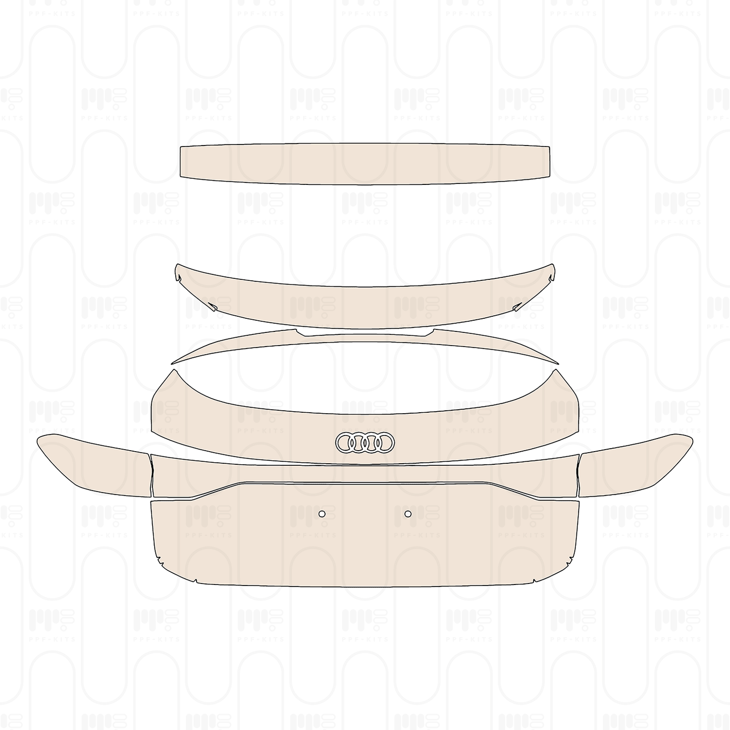 Voorgesneden PPF Audi Q6 e-tron Sportback SQ6 e-tron 2024