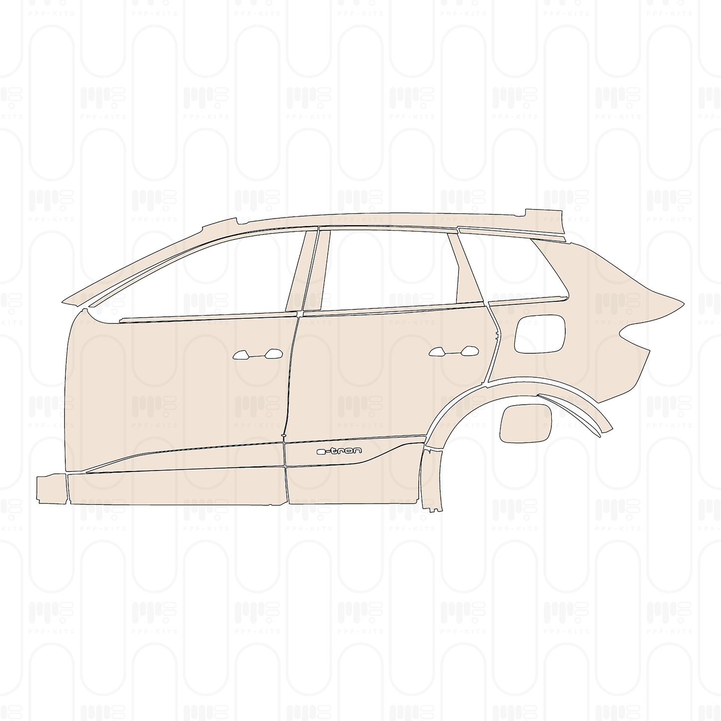 Voorgesneden PPF Audi Q6 e-tron SUV SQ6 e-tron 2024