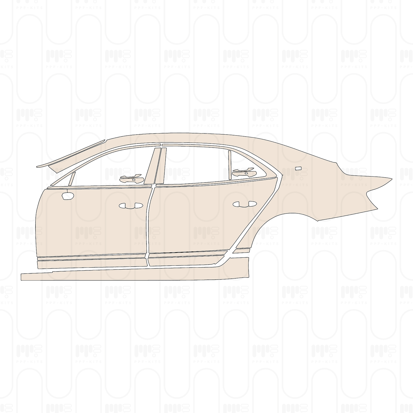 Voorgesneden PPF Bentley Flying Spur W12 2022