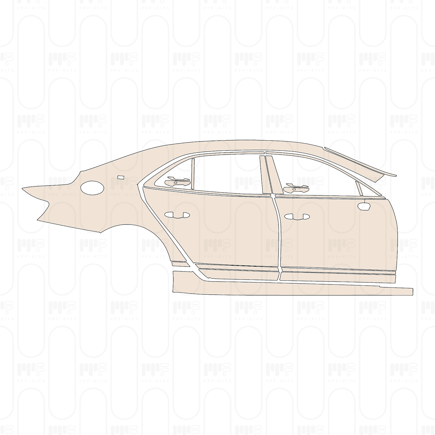 Voorgesneden PPF Bentley Flying Spur W12 2022