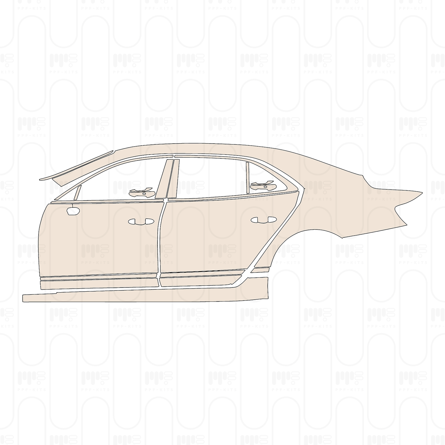 Voorgesneden PPF Bentley Flying Spur V8 2022