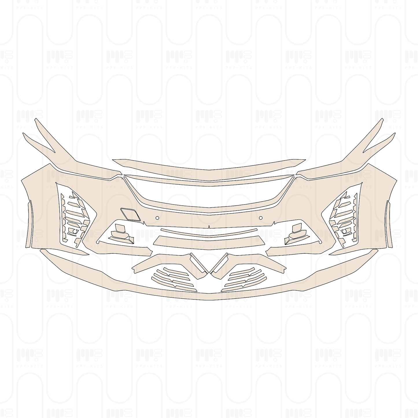Voorgesneden PPF Cadillac CT5 V-Series Blakwing 2022