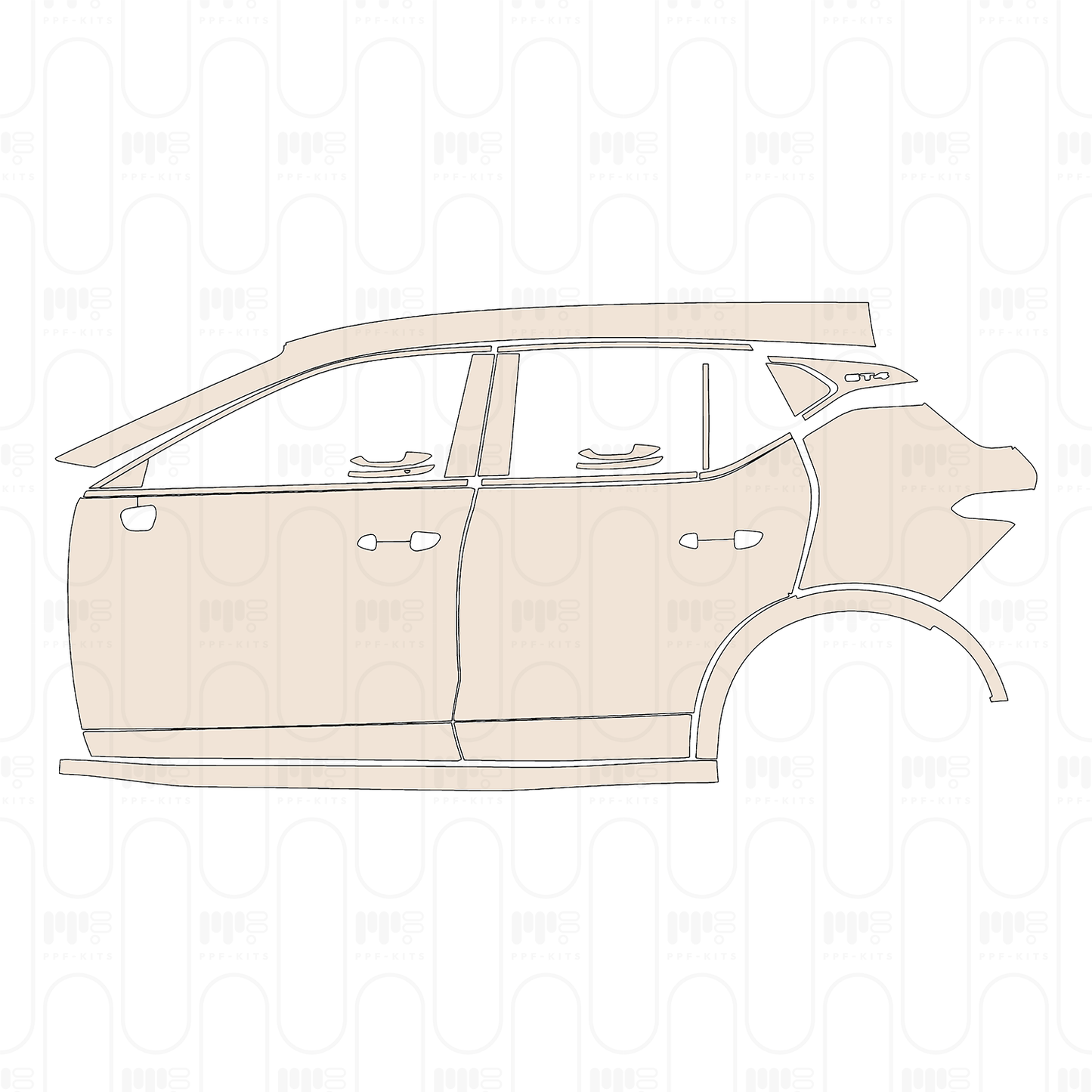 Voorgesneden PPF Cadillac GT4 2024