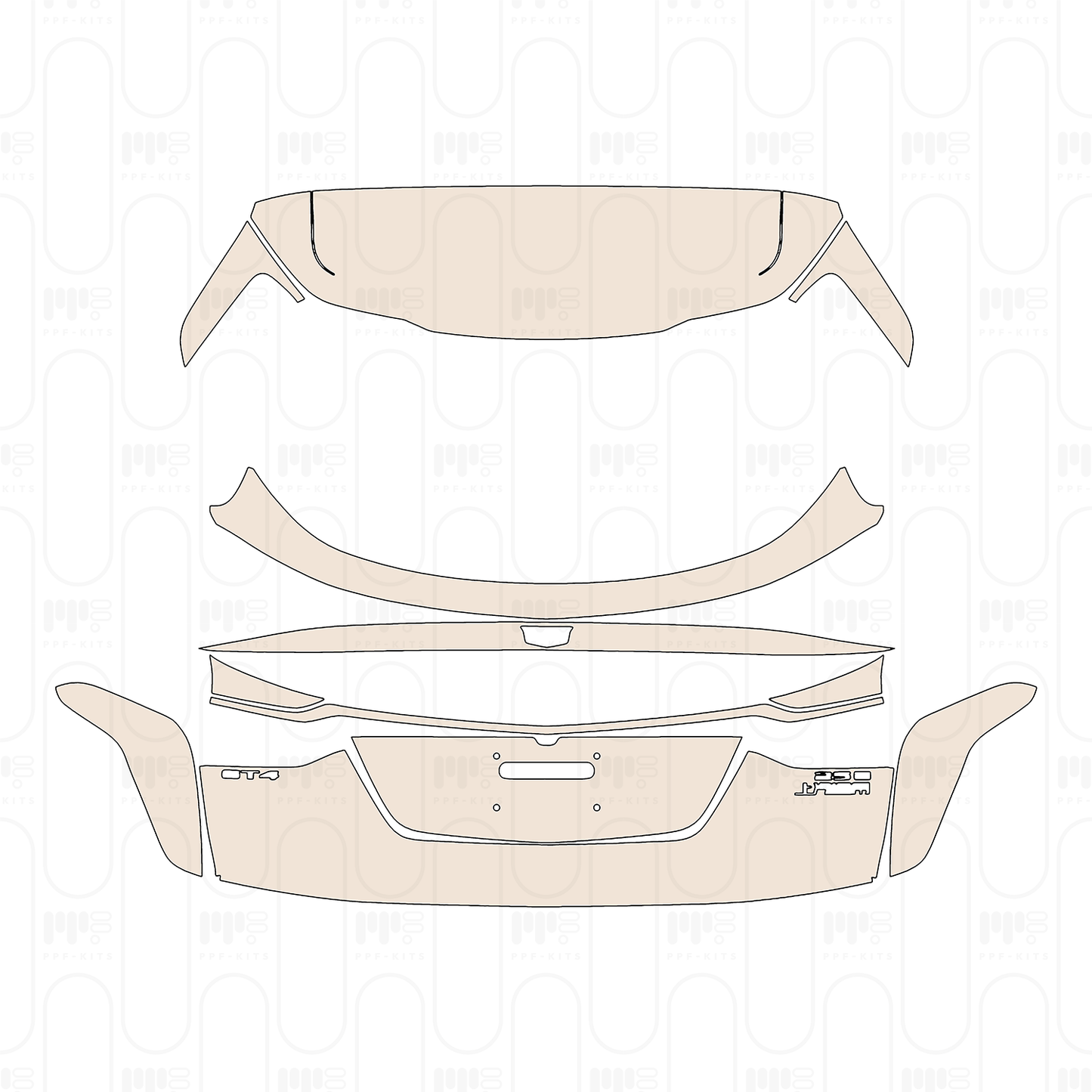 Voorgesneden PPF Cadillac GT4 2024