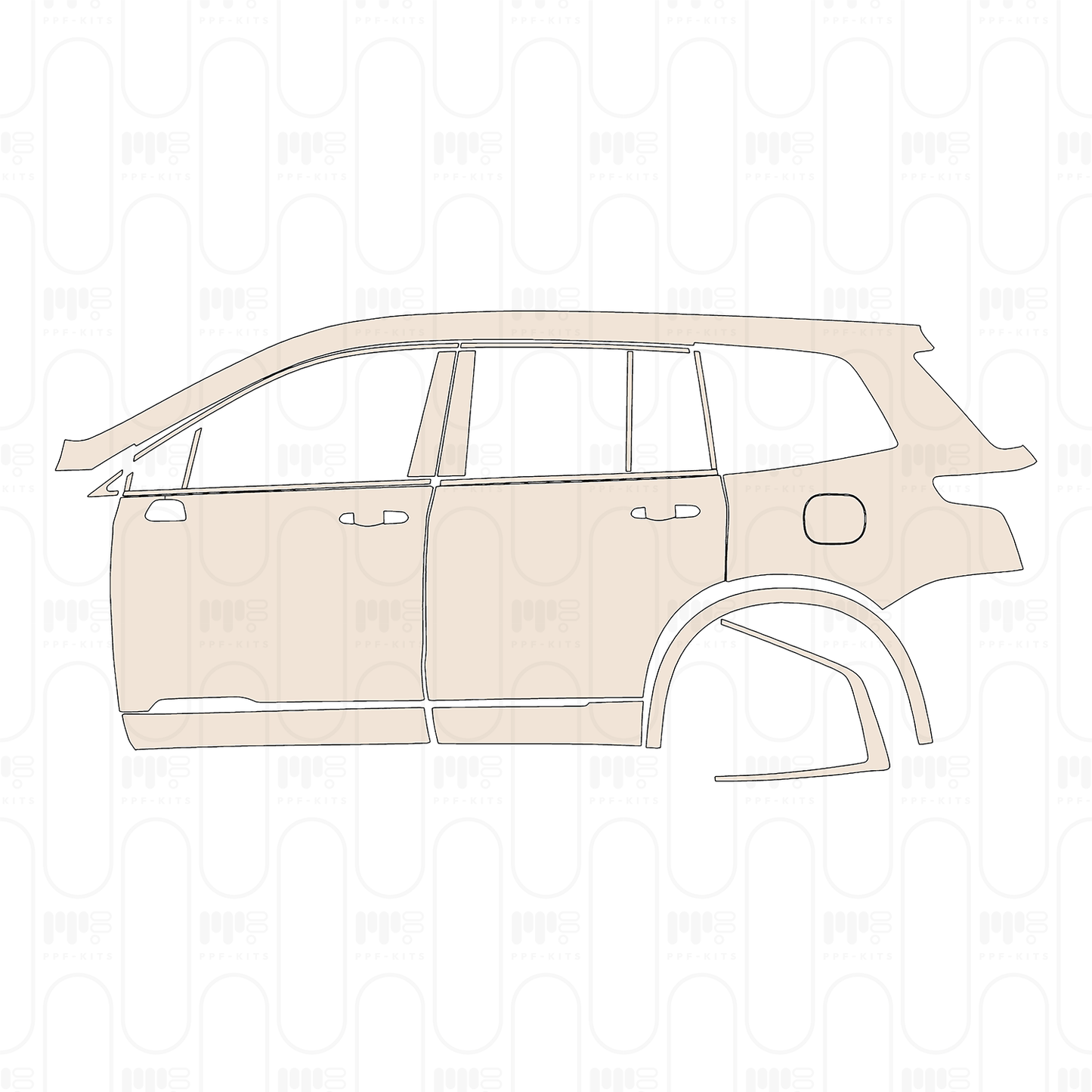 Voorgesneden PPF Cadillac XT6 Luxury 2022