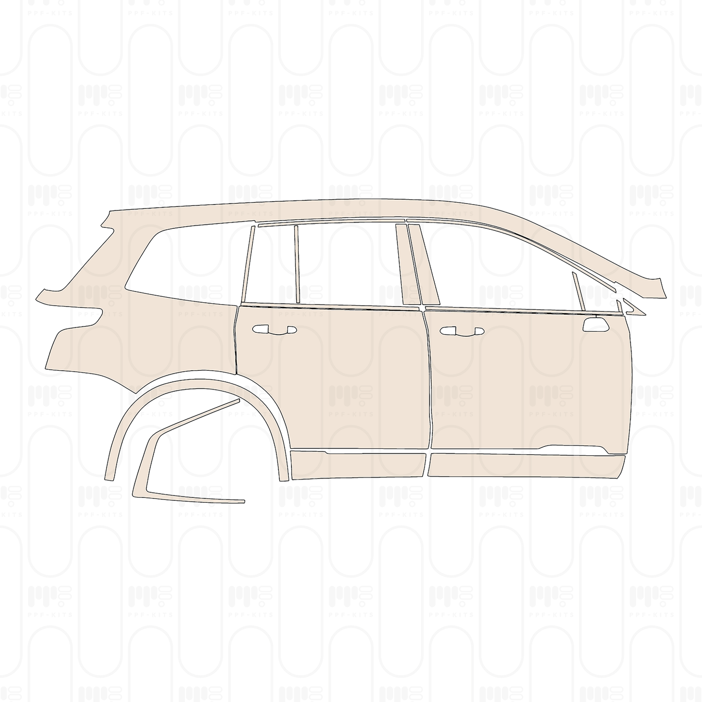 Voorgesneden PPF Cadillac XT6 Luxury 2022