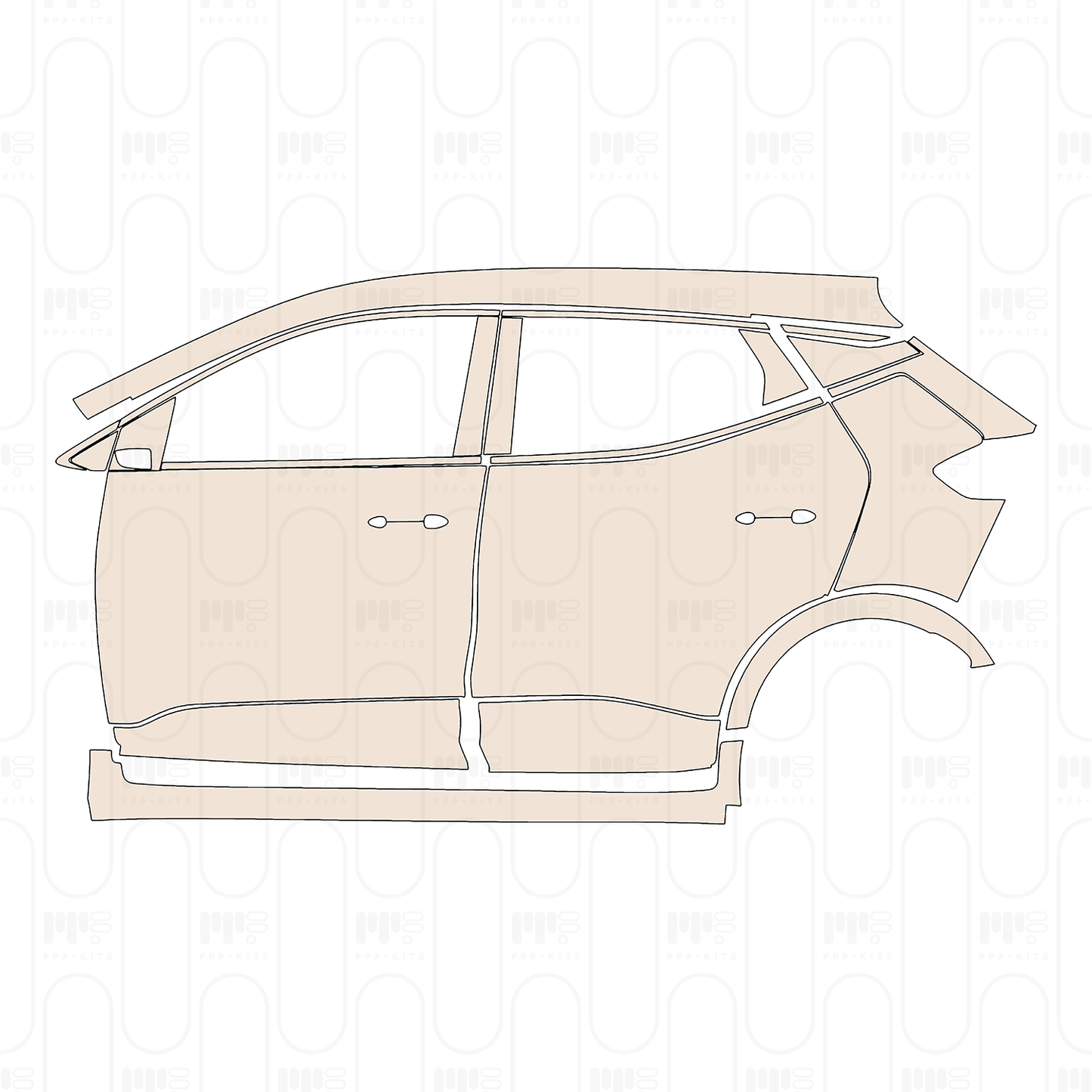Voorgesneden PPF Chevrolet Bolt EUV LT 2022
