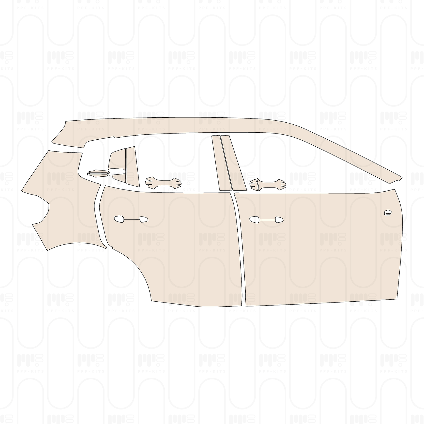 Voorgesneden PPF Citroen ��-C3 (EU) 2024