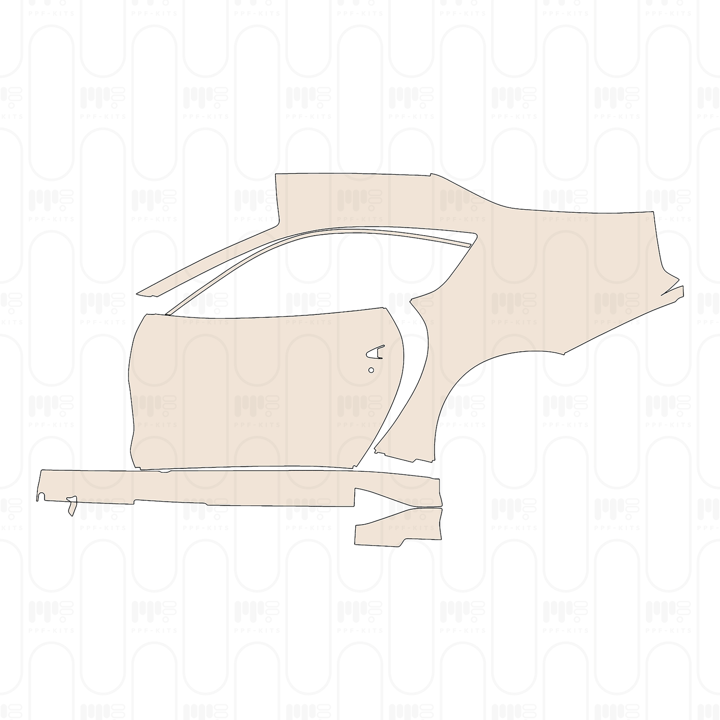 Voorgesneden PPF Ferrari 812 competizione 2022