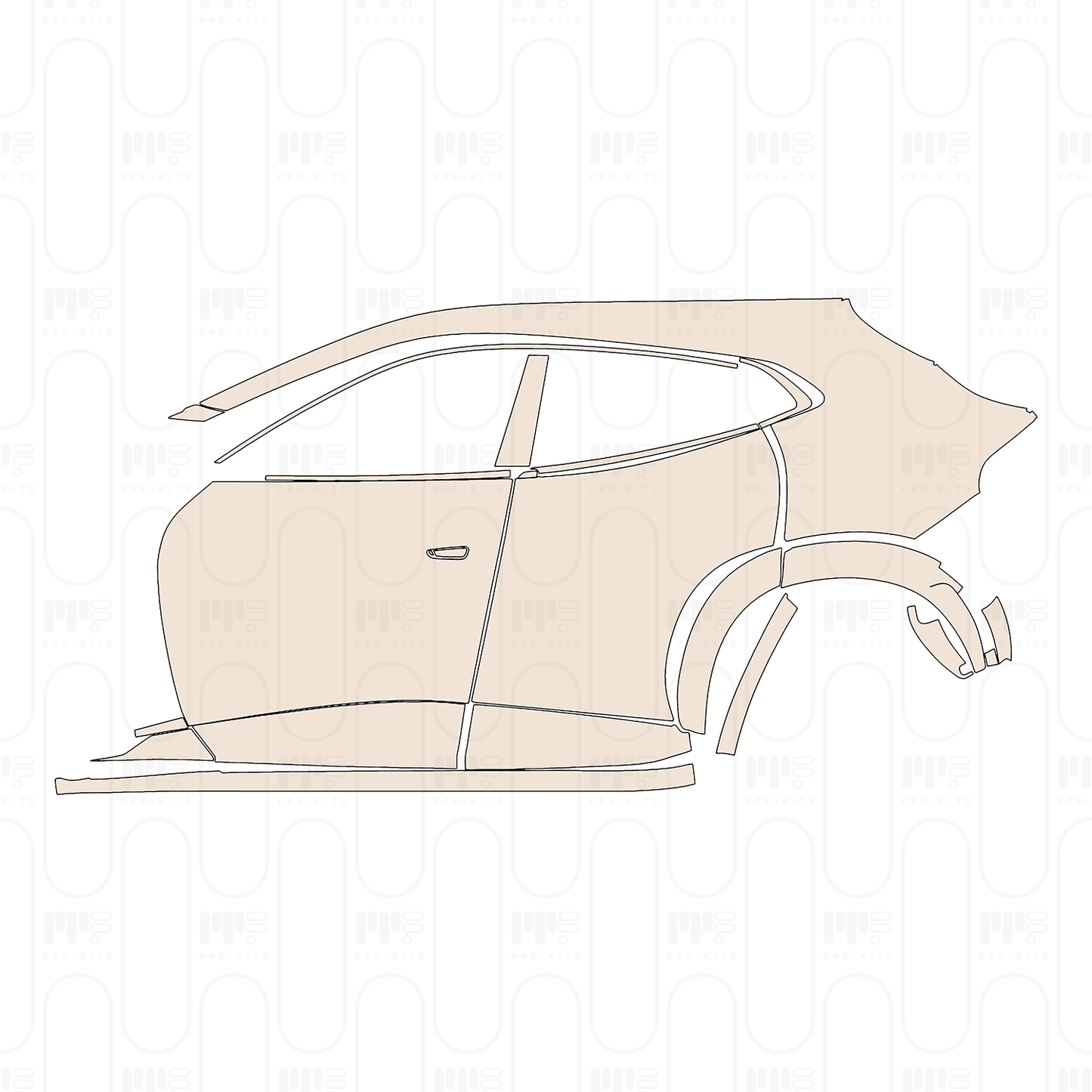 Voorgesneden PPF Ferrari Purosangue 2024