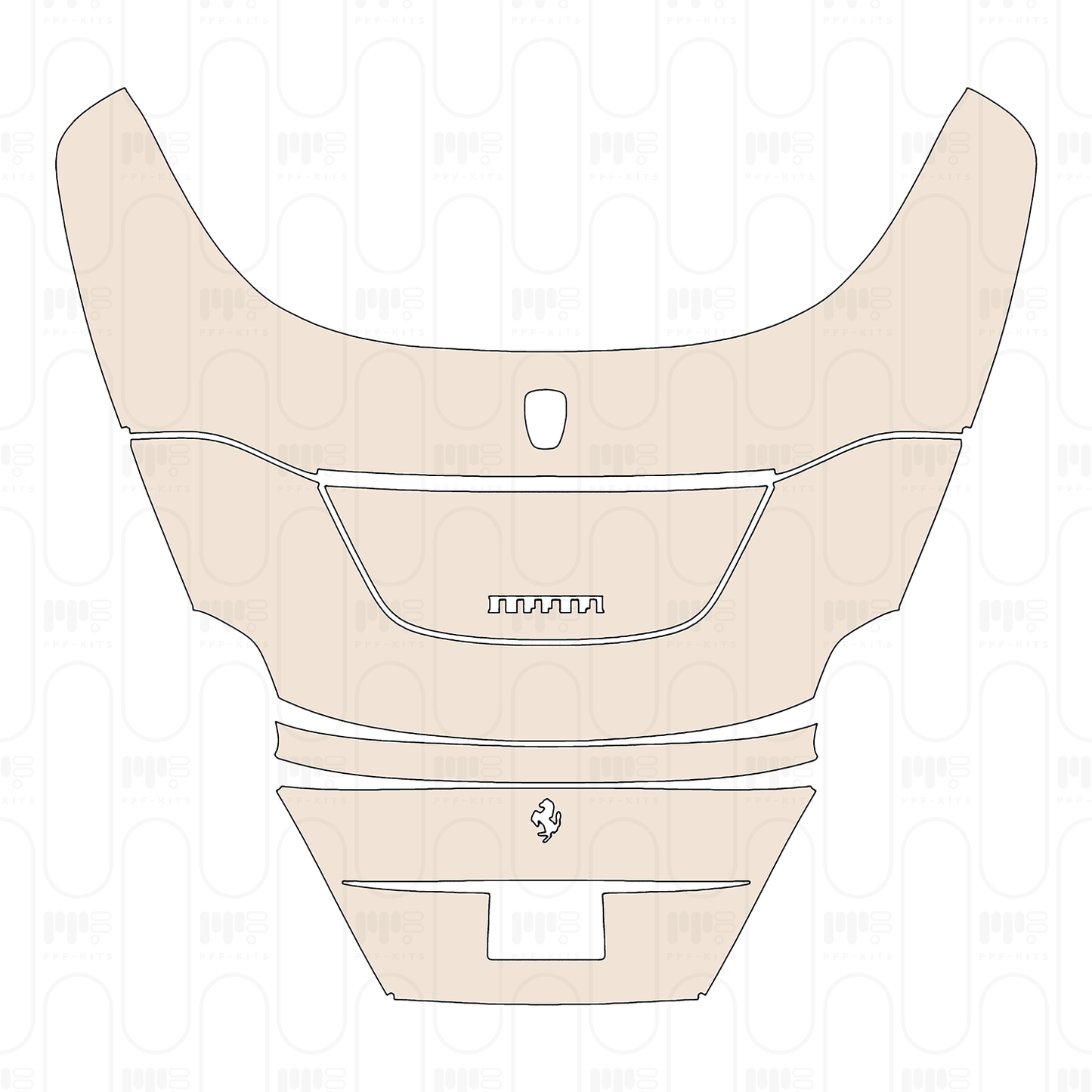 Voorgesneden PPF Ferrari Roma Spider 2023