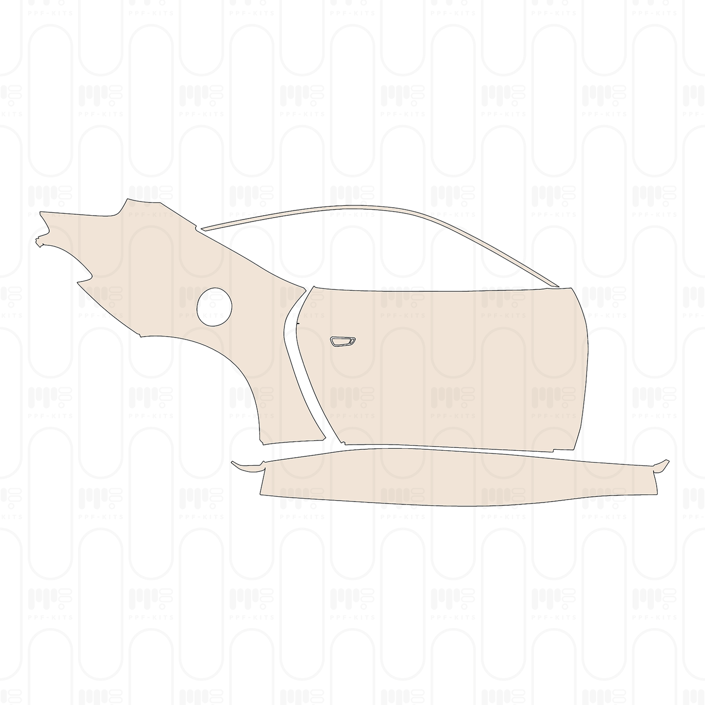 Voorgesneden PPF Ferrari Roma Coupe 2020
