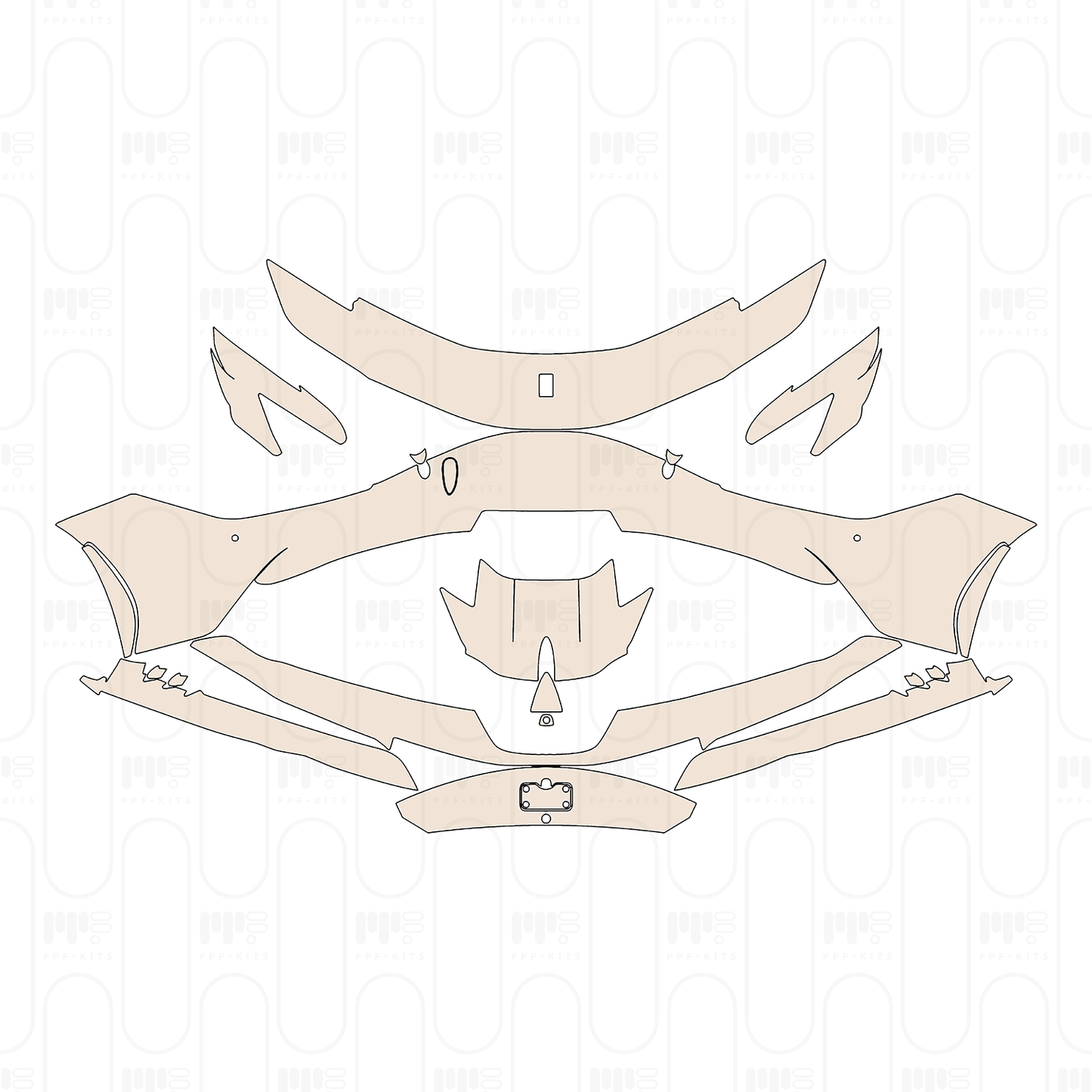 Voorgesneden PPF Ferrari SF90 Spider 2020