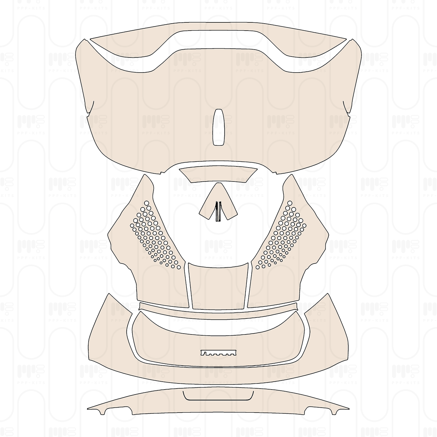 Voorgesneden PPF Ferrari SF90 Spider 2020