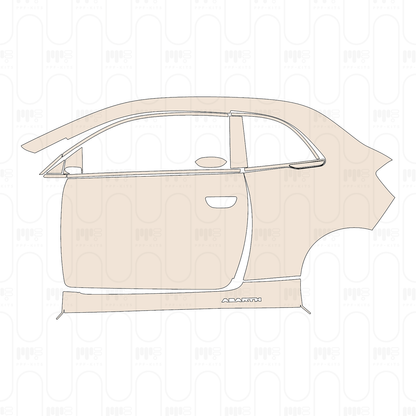 Voorgesneden PPF Fiat 500e 2 door Abarth Coupe 2022