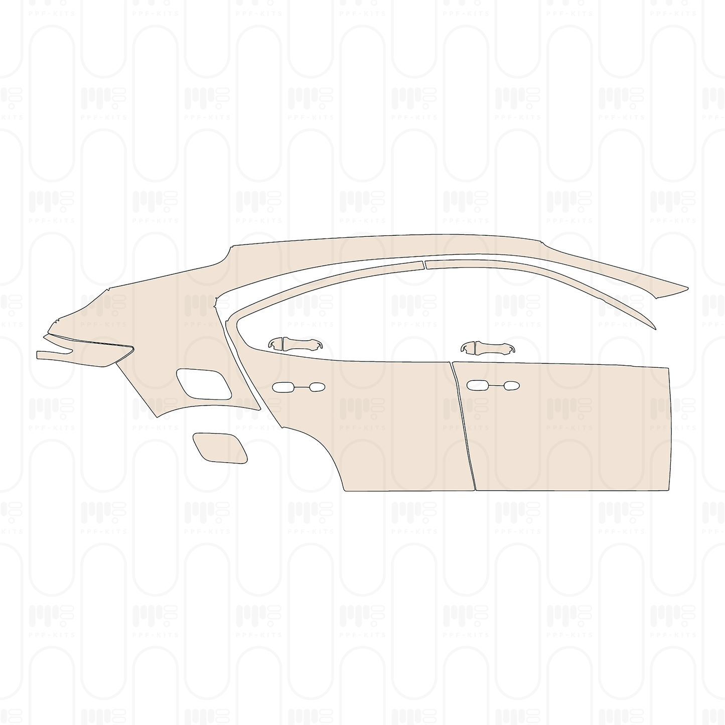Voorgesneden PPF Fiat Fastback Base 2024