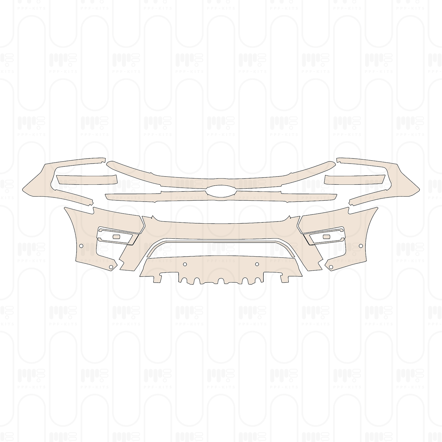 Voorgesneden PPF Ford Expedition Standard Wheelbase Timberline 2022