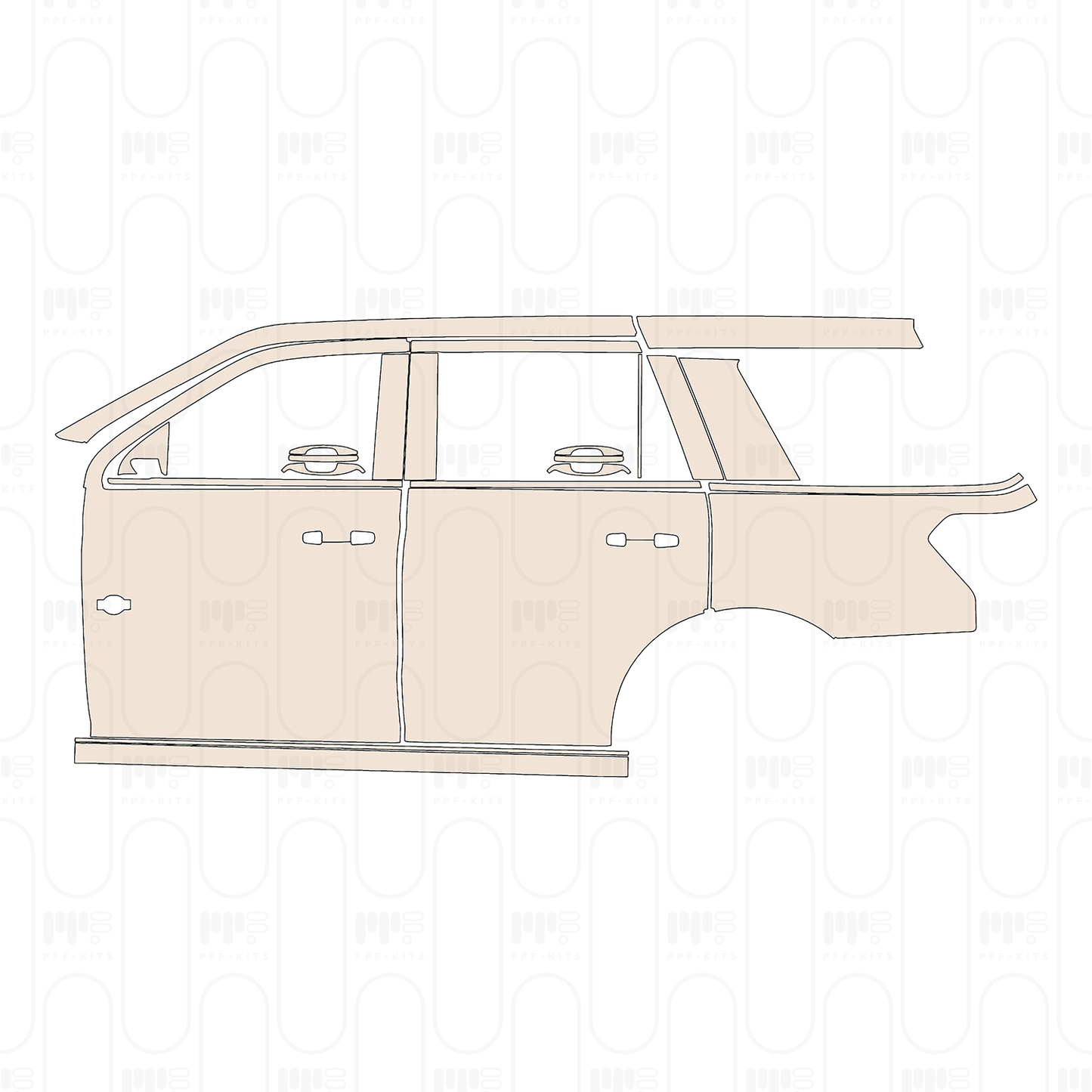 Voorgesneden PPF Ford Expedition Standard Wheelbase King Ranch 2022