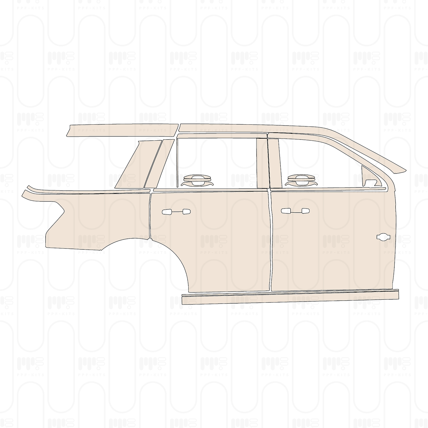 Voorgesneden PPF Ford Expedition Standard Wheelbase King Ranch 2022